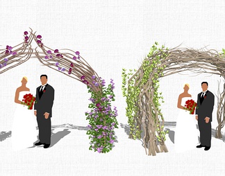 婚礼花拱门