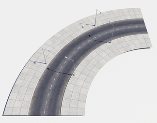 道路 马路 路灯 人行道