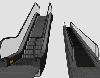 自动坡道式与台阶式电梯扶梯组