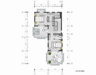 550㎡度假别墅住宅CAD全套施工图   样板房  别墅 私宅 家装 豪宅