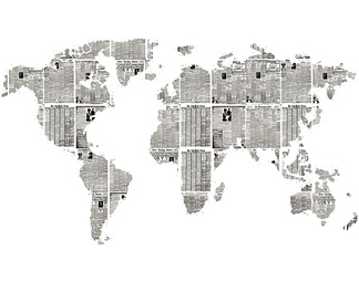 世界地图 儿童房卡通壁纸
