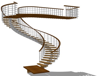 楼梯 旋转楼梯 铁艺楼梯 木艺楼梯