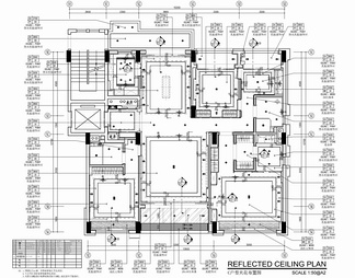 160㎡大平层私宅CAD施工图 家装 样板房