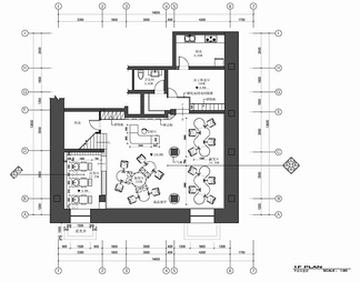 450㎡理发店理发沙龙CAD施工图