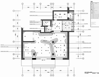 450㎡理发店理发沙龙CAD施工图