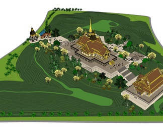寺庙建筑景观规划