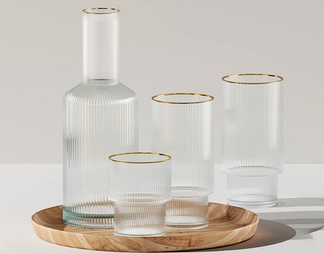 玻璃瓶玻璃杯组合 厨房