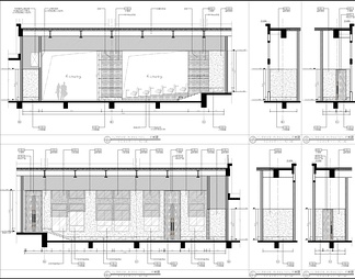 某酒店大会议室及贵宾接待室CAD施工图  大会议室 贵宾室 商务接待 会议区