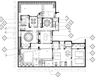 三层别墅CAD施工图 豪宅 私宅 家装