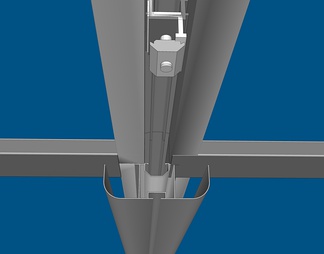 光伏车棚-BIPV单晶组件U型防水导槽结构