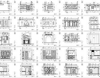 三层高端别墅CAD施工图+效果图 私宅 豪宅 会所 家装