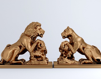 狮子雕塑摆件