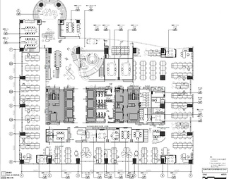 6000㎡（三层）办公空间CAD施工图+效果图+方案文本 办公室 办公区 办公楼
