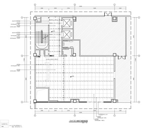 某公寓大堂公区CAD施工图+效果图  办公大堂 走廊 电梯间