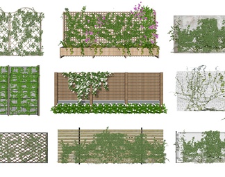 庭院绿植围栏栅栏