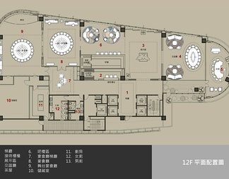 某售楼部（1F)及办公(2-5F)施工图+效果图+物料表  销售中心 办公室 办公空间 售楼处