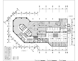 1100㎡共享办公空间CAD施工图+效果图  办公室 联合办公