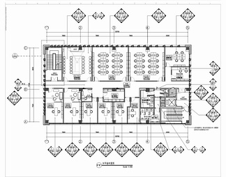 某售楼部（1F)及办公(2-5F)施工图+效果图+物料表  销售中心 办公室 办公空间 售楼处