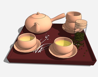 茶壶茶艺品组合