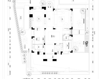 厦门800㎡四层别墅样板间CAD施工图