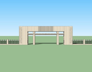 厂区学校大门入口