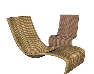 piegatto木质躺椅
