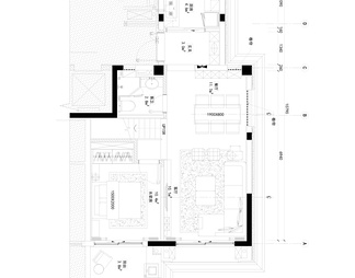 两层别墅样板间CAD装修施工图+效果图