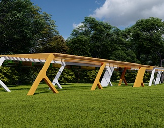 廊架su模型下载【id:953388】