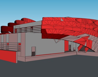 su其他文化场馆建筑模型 其他文化场馆建筑su模型 su其他文化场馆建筑
