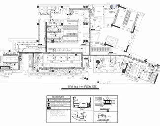 某3000㎡员工食堂CAD施工图+效果图 餐厅 餐饮厨房  办公食堂