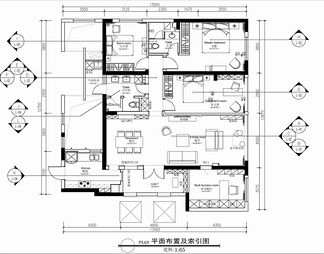 160㎡大平层CAD施工详图 私宅 豪宅 家装