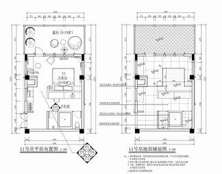 格民宿客房CAD施工图+效果图 客栈 酒店