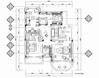 700㎡四层别墅CAD施工图 豪宅 私宅 家装 私人会所 洋房