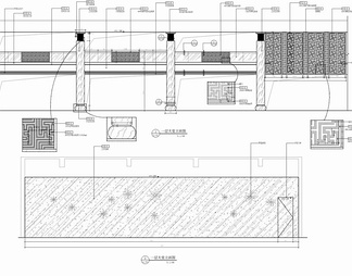 某大型酒店一层大堂&自助餐吧&后勤区CAD施工图