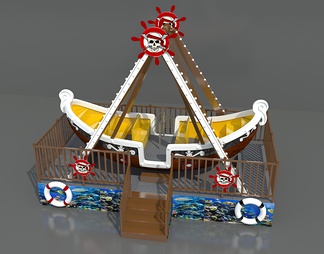 儿童玩具 游乐设备 迷你海盗船