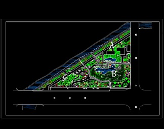 小公园绿化设计施工图