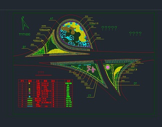 某互通立交绿化设计图
