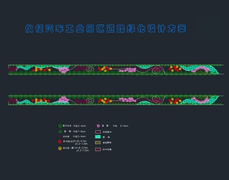 工业园区道路绿化设计方案
