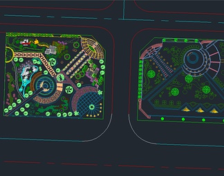 广场景观绿化设计图