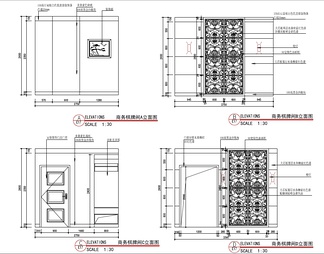 奢华足浴城室内装修施工图