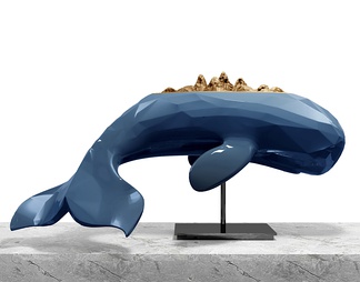 鲸鱼饰品雕塑摆件