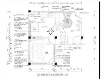 高端会所桑拿豪华房施工图