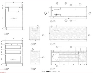 梁志天大型天家居空间办公施工图