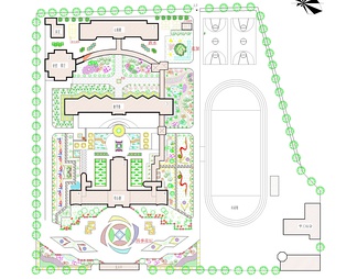 校园绿化规划设计平面图