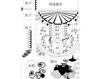 中学规划设计图环境平面图