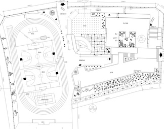 陆军学院园林规划图及小学平面图