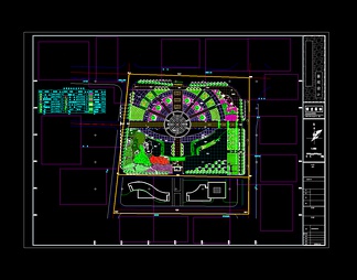 广场景观规划图