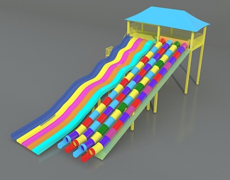 无动力儿童玩具 游乐设备 超级滑梯、滑梯组合