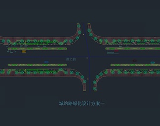 城站路绿化工程总平面