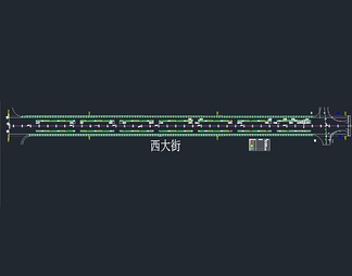 西大街绿化平面